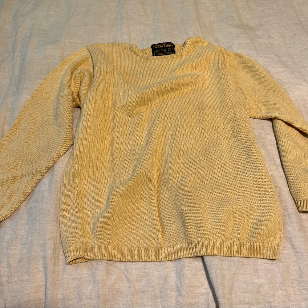 Yellow tan wool rich sweater sz small